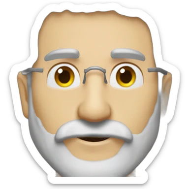 VALERY meladze singer composer mini beard Gray-haired sticker