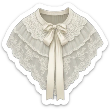 lace jabot sticker