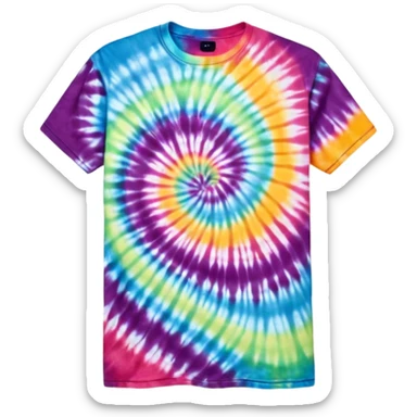 Tie dye shirt sticker
