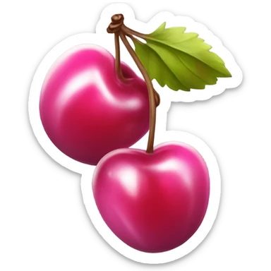 Pink cherries sticker