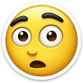 side eye yellow emoji sticker