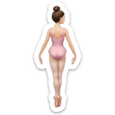 coque cabelo ballet vista de trás sticker