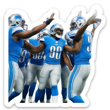 Detroit Lions  touchdown  sticker