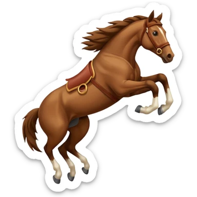 Horse jumping sticker