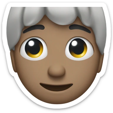 Salute emoji with tear sticker