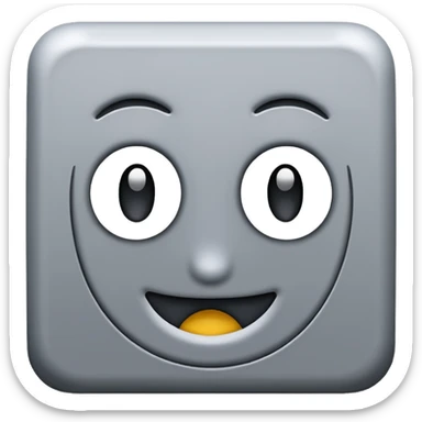 Pixeled style block sticker