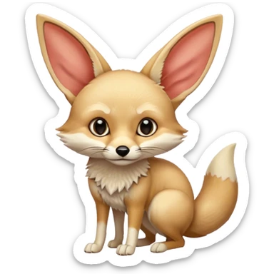 fennec hunting  sticker