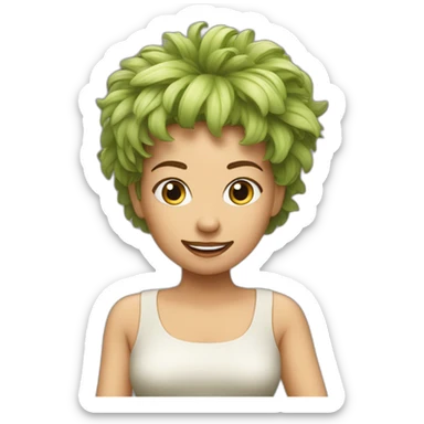 Whisky femme frisée sticker