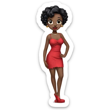 Betty boop sticker