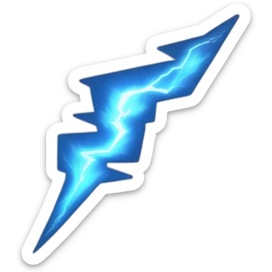 thunder and lightning sticker