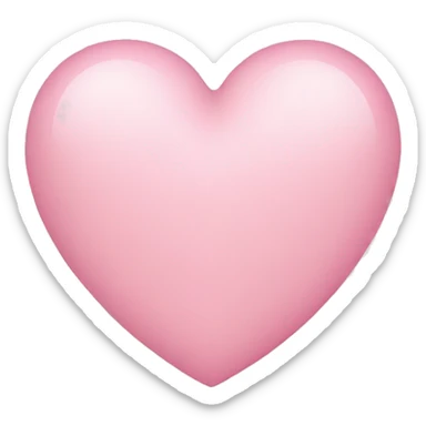 Light pink heart sticker