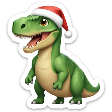 Dinosaurio navidad sticker