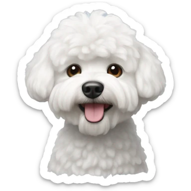 bichon frisée dog  sticker