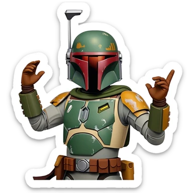 Boba Fett von Star Wars tanzt sticker