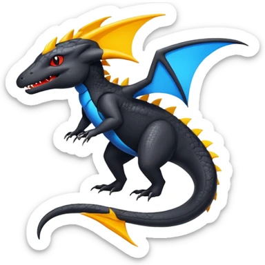 Salandit-Heliolisk-Helioptile-fusion  sticker