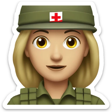 army woman swiss sticker