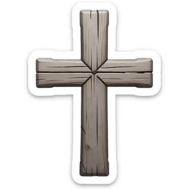 Cross ash wednesday  sticker
