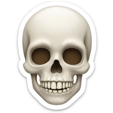Skull sticker