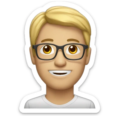 teacher head sticker