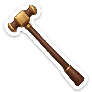 Chocolate Tool like hammer  sticker