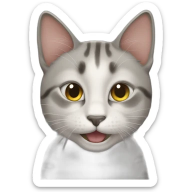 Cat smil sticker