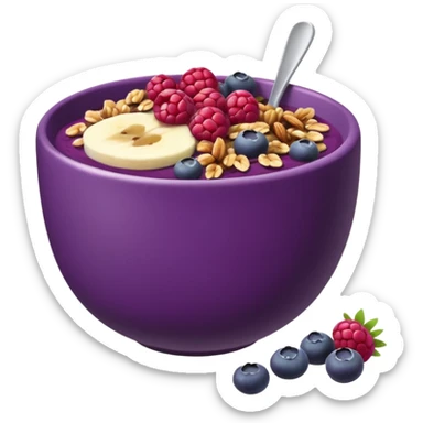 Açaí bowl sticker