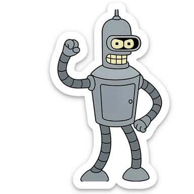 Robot Bender sticker