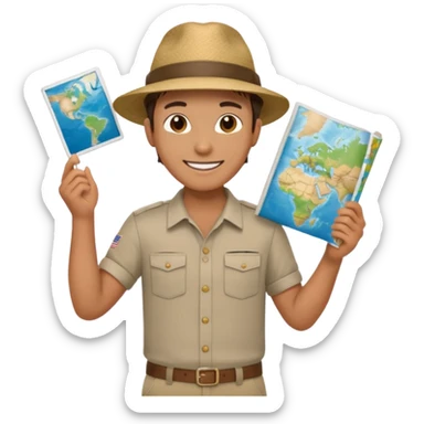 tour guide in USA sticker