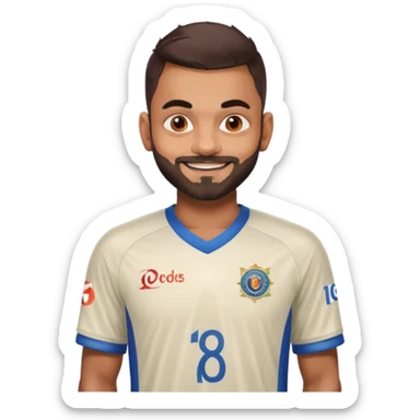 Virat kohli 18 jersey sticker