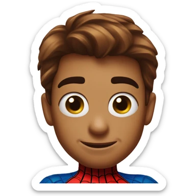 heart eyes spider-man  sticker
