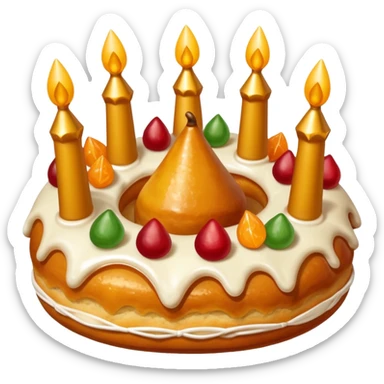 roscon de reyes DE ESPAÑA pero sin velas, sticker