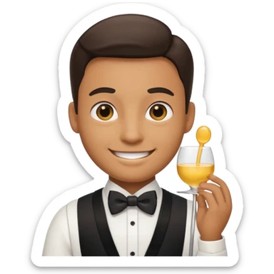 emoji camarero sticker