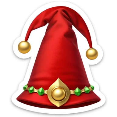 red jester hat sticker
