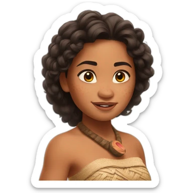 Moana from Disney movie sticker