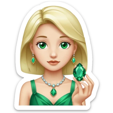 girl carry jewel  sticker