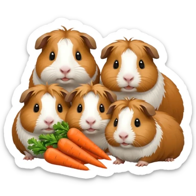 6 guinea pigs  sticker