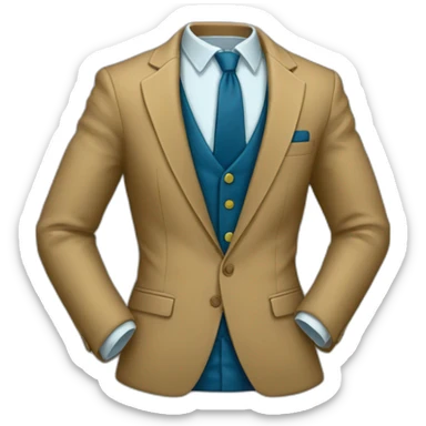 homme blazer qui souffle sticker