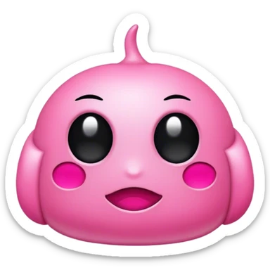 Black & pink item sticker