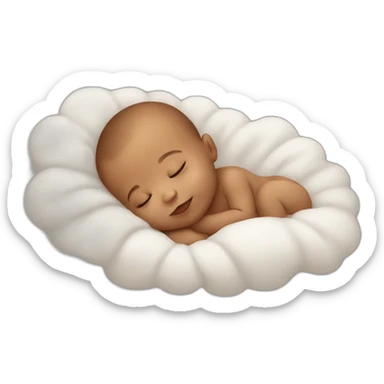 Baby sleeping sticker