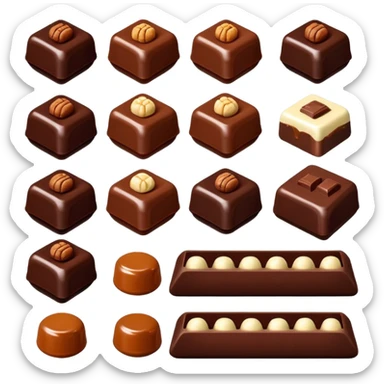 Chocolate bonbons sticker