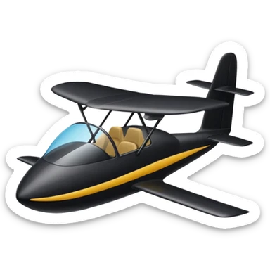 panther driving glider sticker