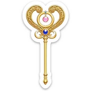 Sailor moon moon stick sticker