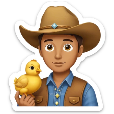 Merge a 🤠 and 🐥 sticker