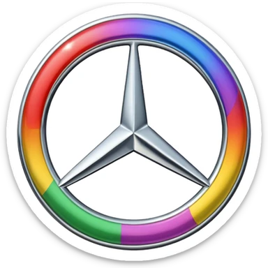 Make Mercedes logo sticker