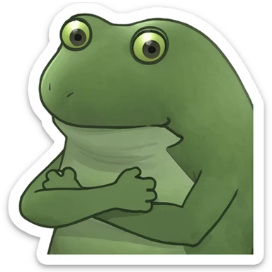 Crossing arms sticker