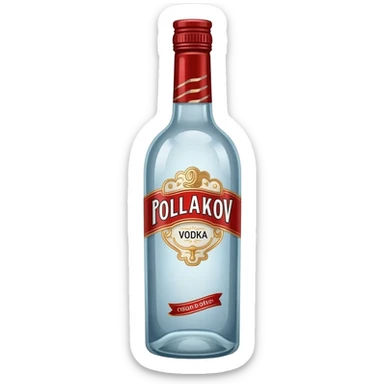 Bouteille de vodka poliakov sticker