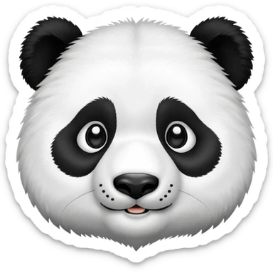 a slim panda sticker