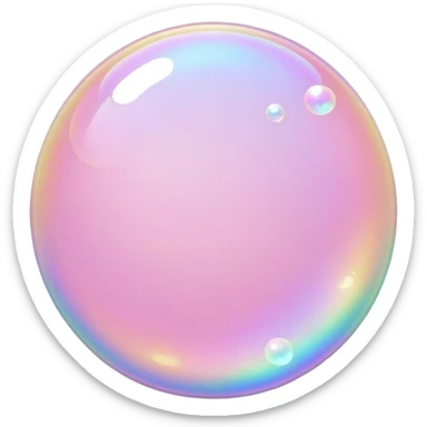 Light pink bubbles  sticker