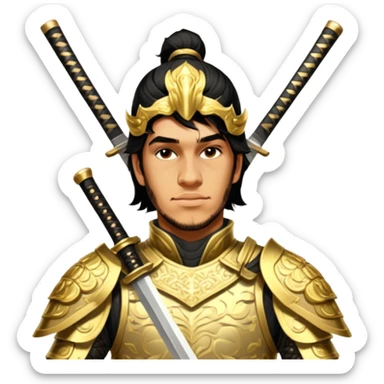 Golden Samurai sticker