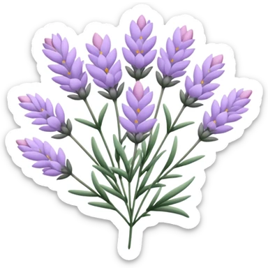 Light pink lavender flowers sticker